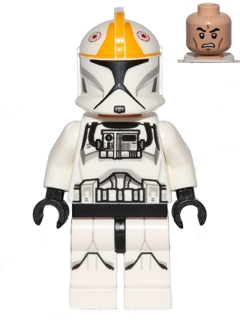 LEGO Minifigure -- Clone Pilot, Printed Legs (75076)-Star Wars / Star Wars Episode 2 -- SW0609 -- Creative Brick Builders